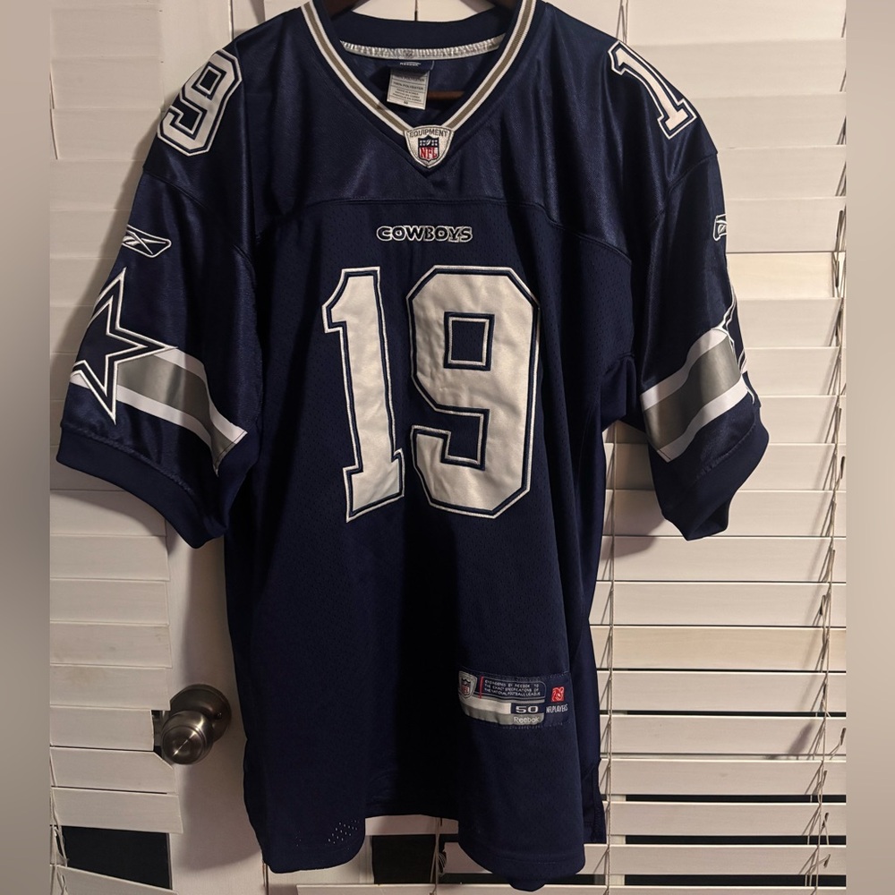 Reebok Navy and Silver Cowboys Jersey